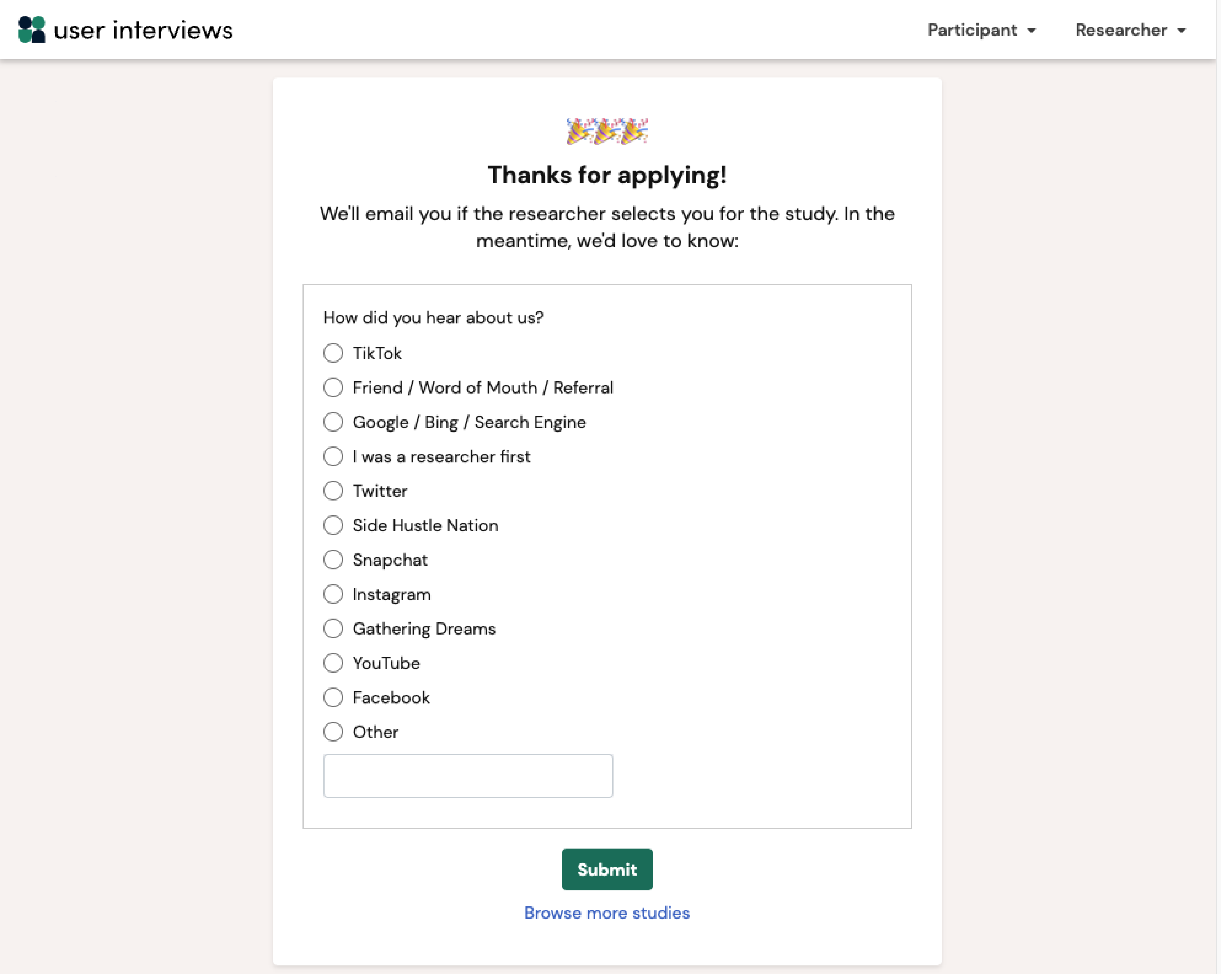 Entretiens avec les utilisateurs