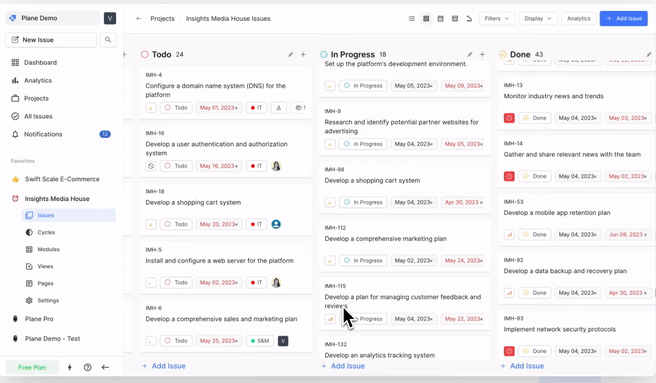 Fonctionnalité d'ajout rapide d'avion