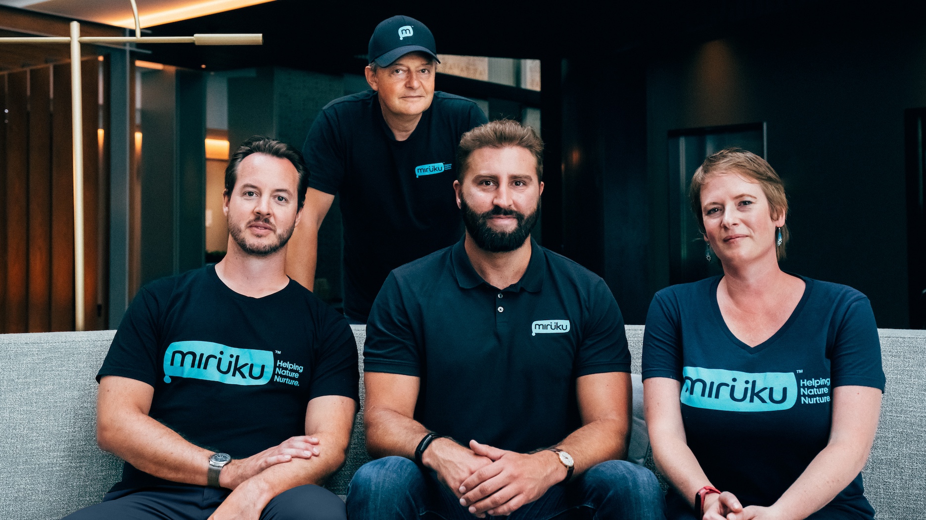 La direction de Miruku, en haut à gauche, Ira Bing, Thomas Buchanan, Amos Palfreyman et Abby Thompson.  (Crédit image : Miruku)