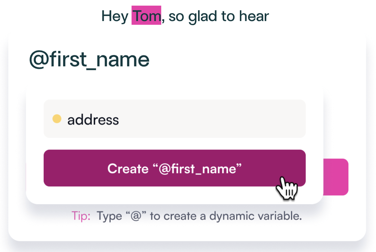 Modification des variables