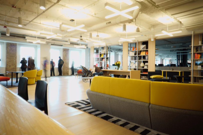 Espace réception du bureau