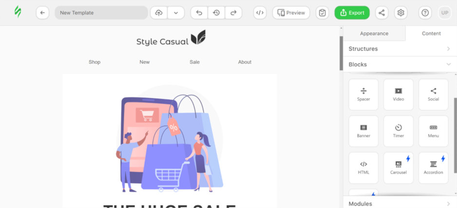 Configuration de l'éditeur de courrier électronique