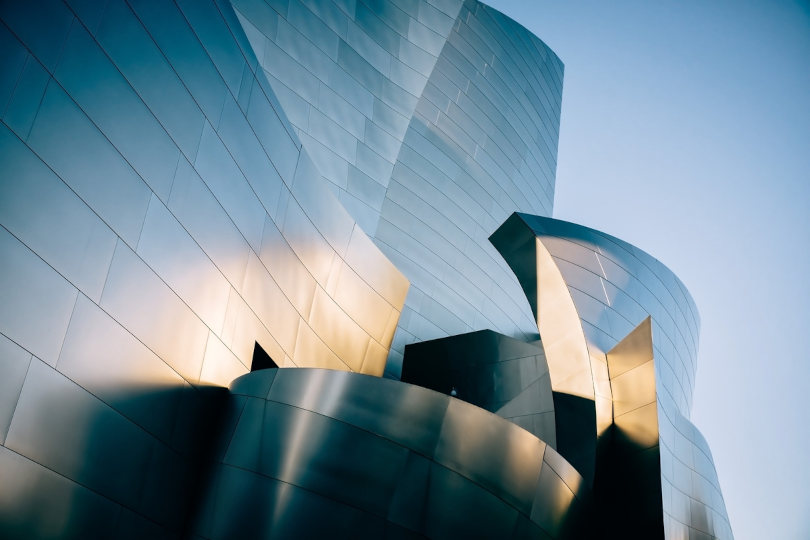 Architecture moderne de Walt Disney Concert Hall