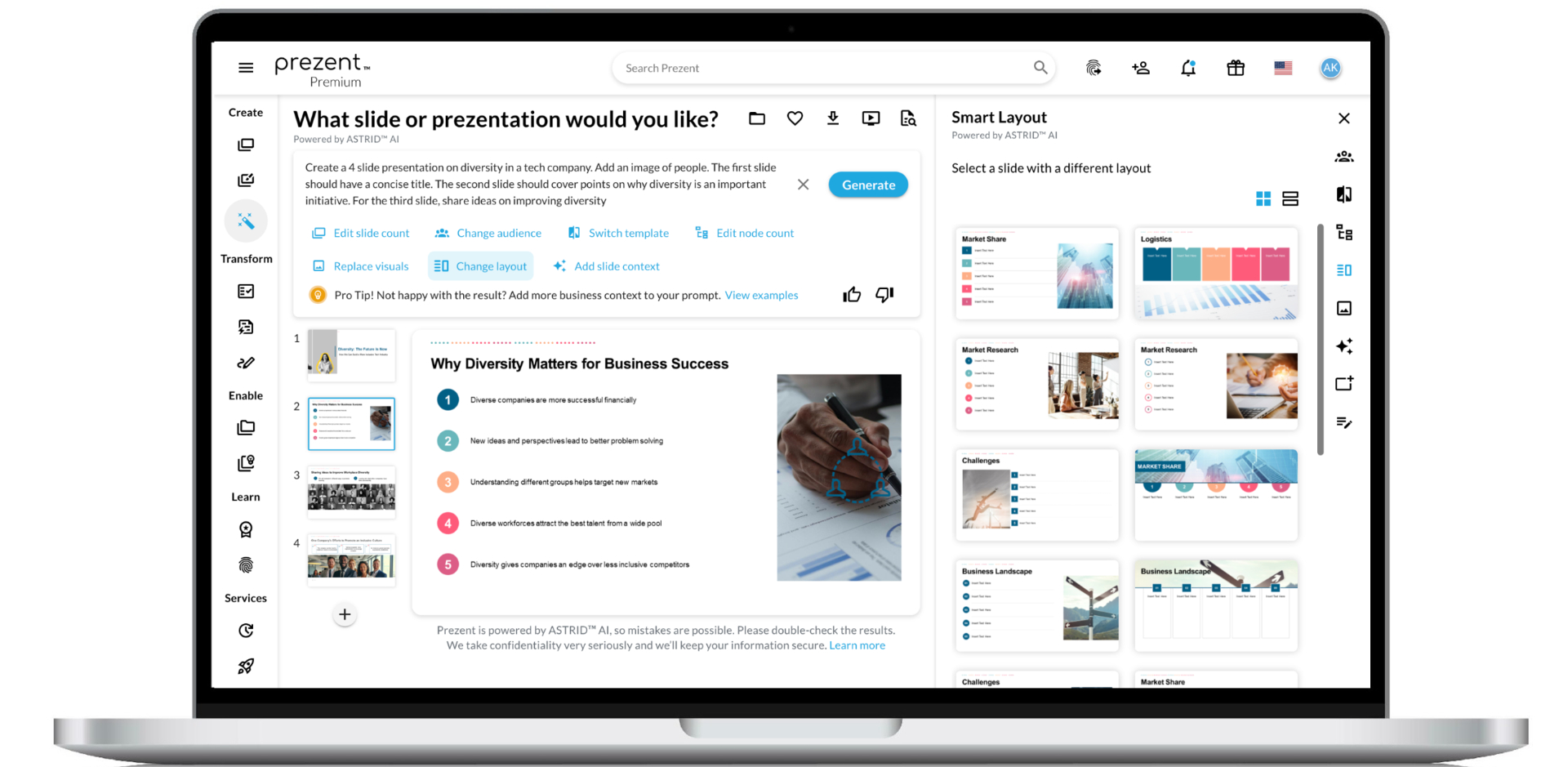 Prézent augmente 20 millions de dollars pour construire l'IA pour les ponts de diapositives