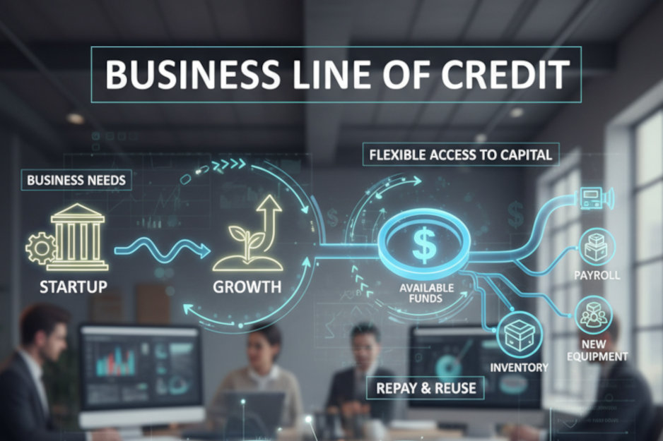 Infographie sur la ligne de crédit commerciale