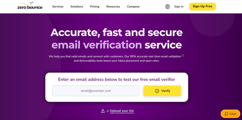 Zéro rebond - capture d'écran