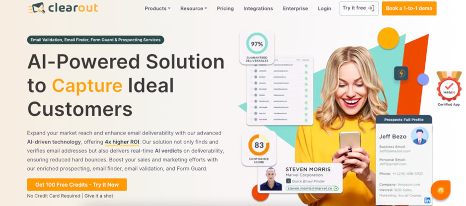 Clearout - capture d'écran