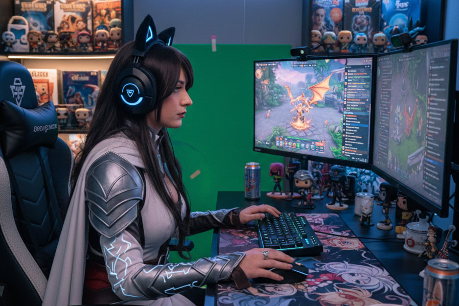 Créateur de contenu de jeu et cosplayeur