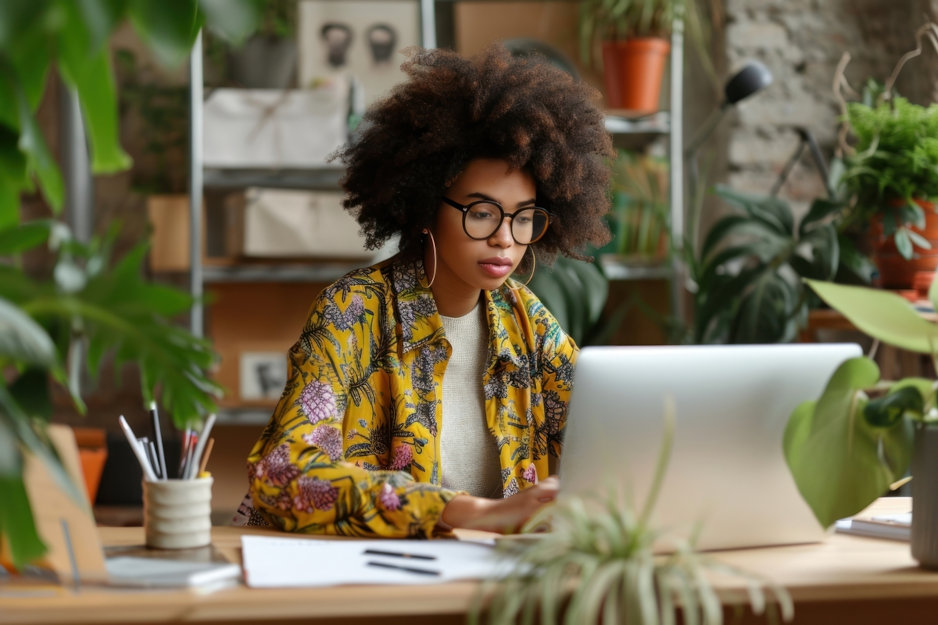 Propriétaire d'entreprise faisant la gestion financière