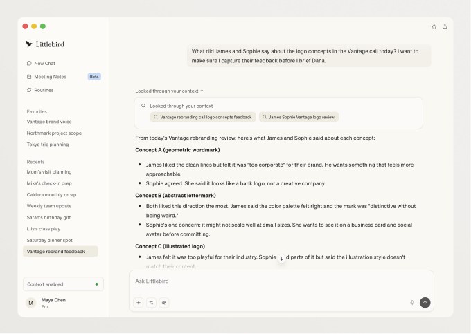 Littlebird lève 11 millions de dollars pour son outil de « rappel » assisté par IA qui lit l'écran de votre ordinateur