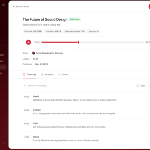 Rebel Audio est un nouvel outil de podcasting IA destiné aux créateurs débutants