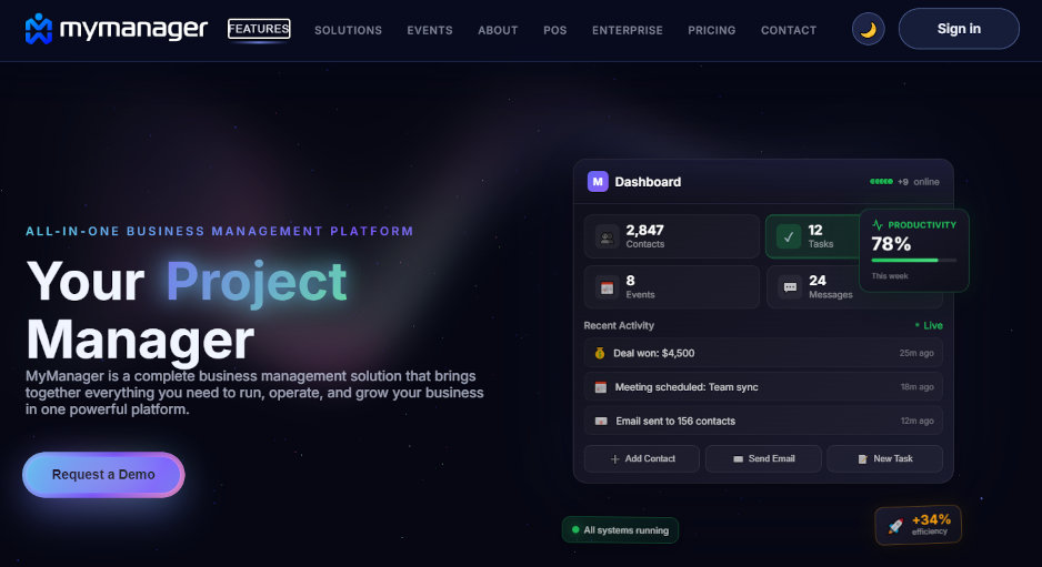 Capture d'écran de MyManager