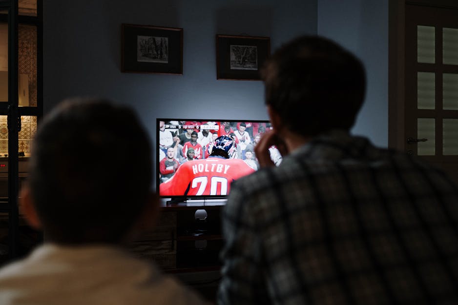 Regarder du sport à la télévision
