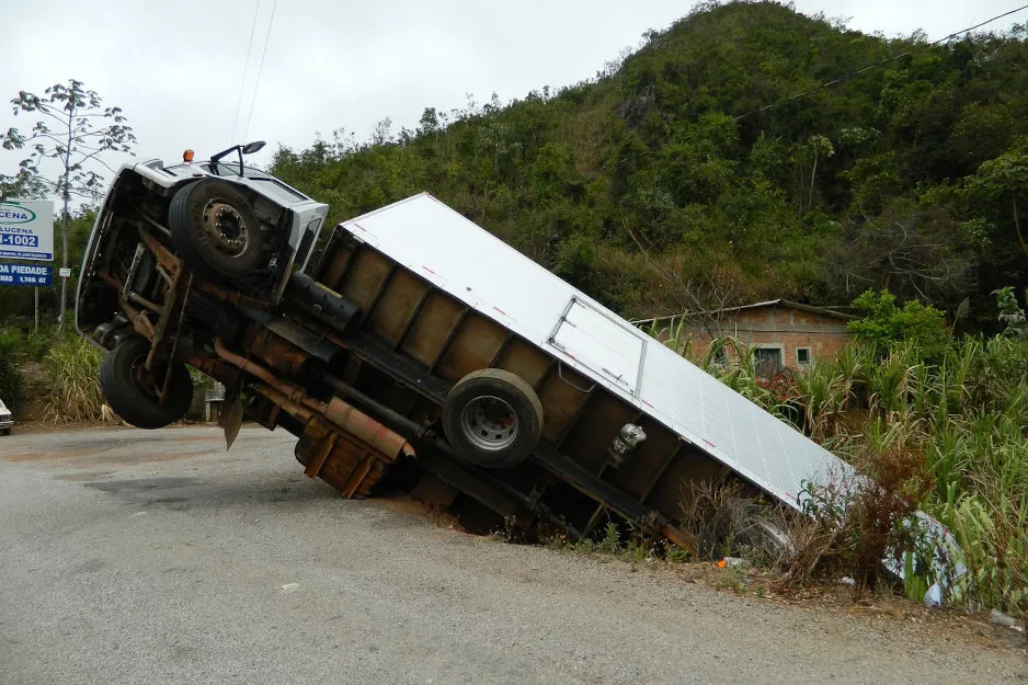 Accident de camion commercial