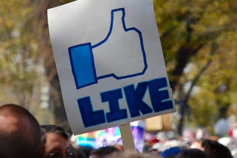 Affiche J'aime sur Facebook